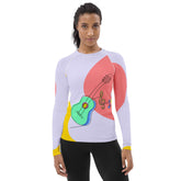 Guitar Line Art Rash Guard for Women